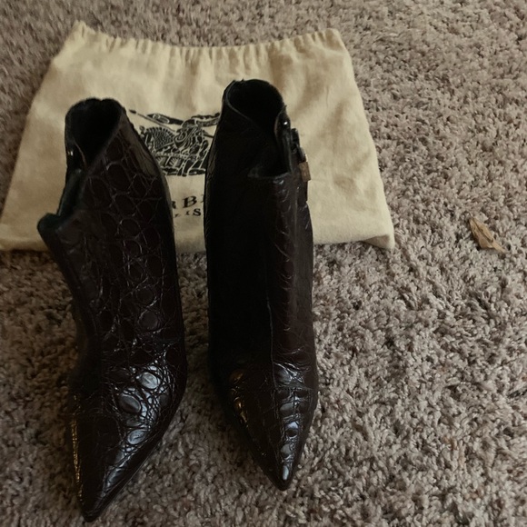 Burberry crocodile booties- 100% authentic. - Picture 2 of 8